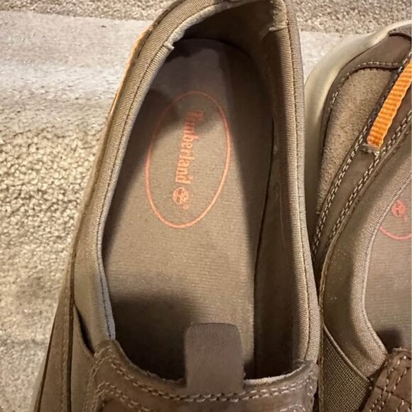 Timberland Block Island slip on Tan leather loafers size 11.5 Excellent Conditio main image 4